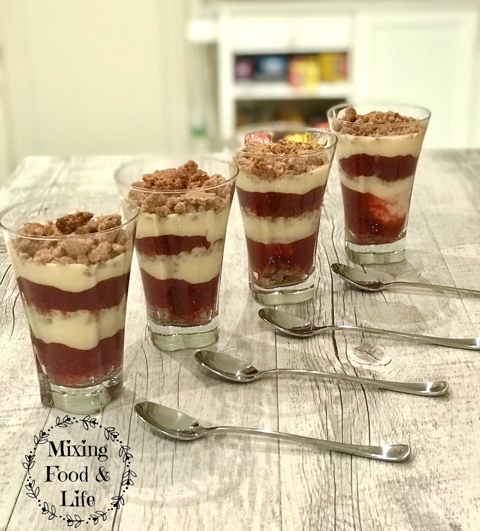 Rhubarb and Strawberry  Custard Crumble&nbsp;Deck